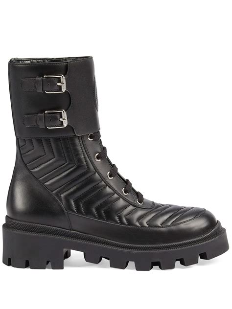 gucci gold biker boots|gucci combat boots sale.